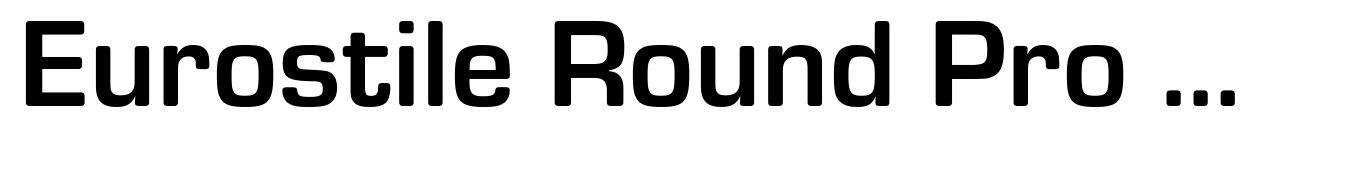 Eurostile Round Pro Bold